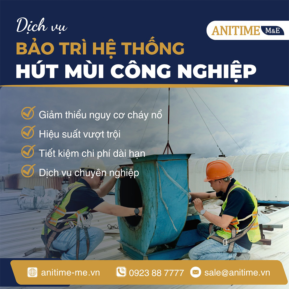 Bảo trì hệ thống hút mùi công nghiệp